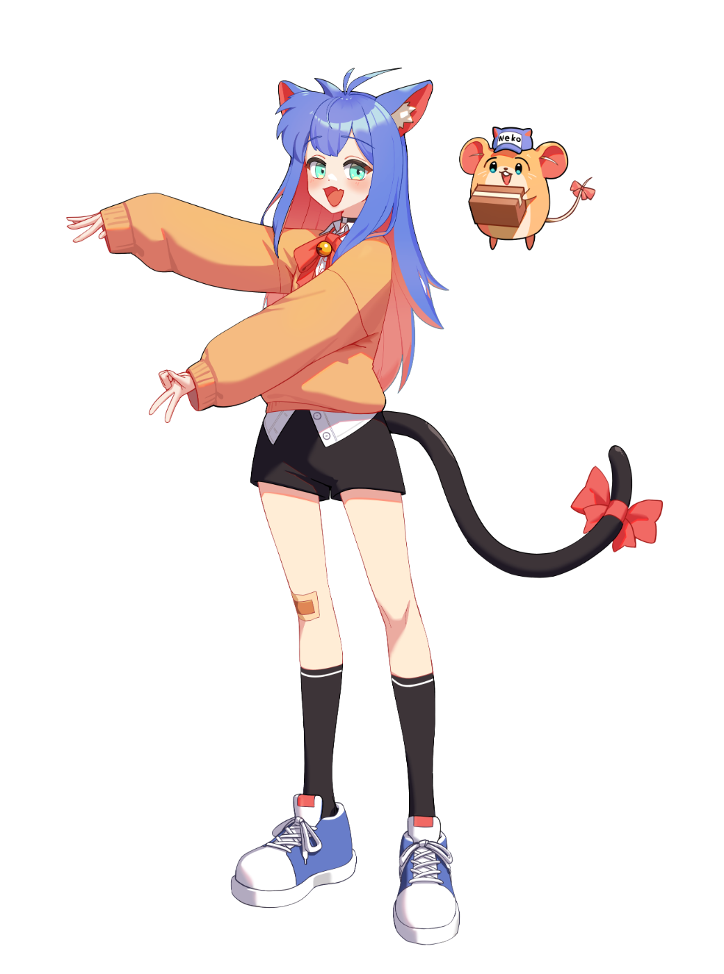 s2fan mascots Nyangi the cat & Jjikjjik the mouse